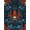 Blue Orange, Pattern 3, variant on ODIKA 8'x10' Washable Area Rug Cartoon Whimsical Maritime Tentacle Creature Weathered Pirate for Living Room, Under Sectional, Family , Durable, Non-Slip