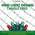 thumbnail image 7 of Tupkee Christmas Light Net  150 LED Red Green & Cool White Mesh Blanket Lights - 4 ft x 6 ft  Indoor/Outdoor  Net Lights for Bushes, Hedges, Shrubs or Trees, 7 of 7