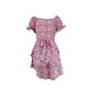 thumbnail image 4 of Vestido Estampado Vestido estampado de mujer con cordones Mini vestido de playa Vestido de cintura para arriba (Rosa XL) Cgtredaw para Mujer Rosa T 3EG, 4 of 6