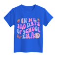 thumbnail image 4 of Tkrady Toddler Girls New Letters Printed Round Neck Short Sleeve T Shirt Tops School Times Clothes, Sizes 1-14 Years, 4 of 5
