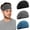 Black+Light Gray +Dark Blue, variant on Sports Headbands for Men and Women - Wide Moisture Wicking Sweatbands for Fitness, Running, Hiking, Cycling, Yoga, Basketball