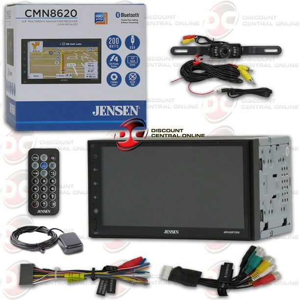 Jensen CMN8620 6.8" Touchscreen Double DIN Digital Media Receiver with