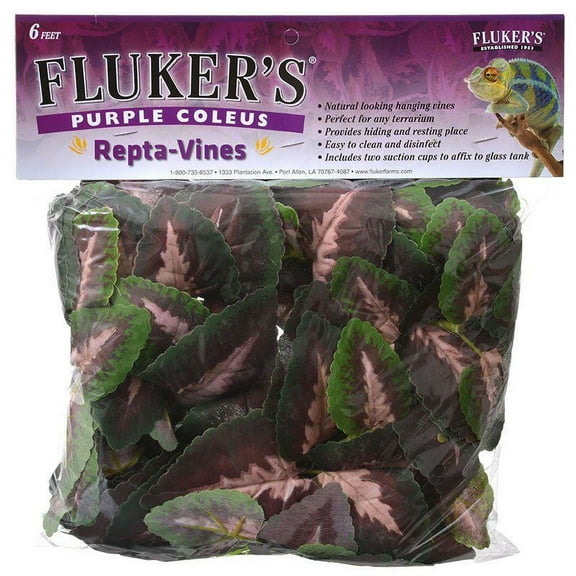 Flukers Purple Coleus Repta-Vines [Reptile, Flora & Moss] 6' Long