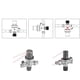 thumbnail image 5 of Adaptador Del Conector Del Patio Trasero Baoblaze de Jardín Del tón Del Divisor de Válvula de tón DN15 1/4, 5 of 8