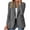 Grey, variant on Fall Savings Clearacne Women's Blazers & Suit Jackets Womens Casual Open Front Long Sleeve Lapel Collar Button Work Business Jacket