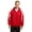 Red, White, variant on Sport-Tek Men's Fleece -Lined Colorblock Jacket. JST81