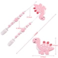 thumbnail image 6 of HAOAN Baby Teething Toys, Silicone Baby Teether Pacifier Clip for 0-6 6-12 Months (Pink), 6 of 7