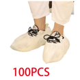 thumbnail image 1 of Bamboohart 100Pcs Shoe Covers Versatile Disposable Booties Protective Non-Slip Covers for Homes and Workplaces, 1 of 4