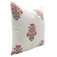thumbnail image 3 of Fabdivine Premium Thick cotton White Hand Block Print Cushion Covers, 20X20, Swadesh, 3 of 7