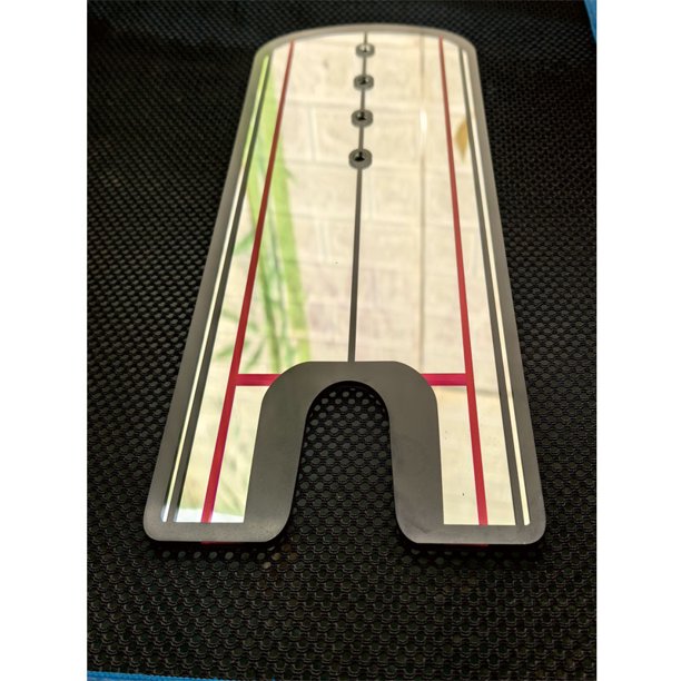 Espejo acrílico para palo de golf, corrector de postura para practicar el swing, tapete para golpear, suministros para golf