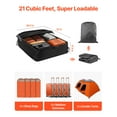 thumbnail image 2 of KFFKFF Automobile Roof-Top Cargo Bag, 21 Cubic Feet Capacity, Suitable for All Vehicles with or without Racks, Comprised of 100% Waterproof 900D Oxford Fabric, Includes Lock, Anti-Skid Mat, 2 of 9