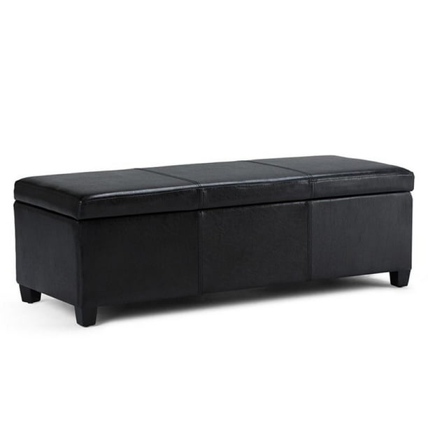 Avalon Large Storage Ottoman Bench Simpli Home Avalon Large Storage Ottoman Bench - Walmart.com - Walmart.com