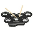 thumbnail image 3 of Juego de BateríA EléCtrica de 7 Almohadillas, BateríA PortáTil Enrollable Almohadilla de PráCtica Juego de BateríA con Pedales de BateríA , Regalo para NiñOs y Adultos, 3 of 9