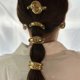 thumbnail image 3 of Nueva moda, bandas para el cabello irregulares de Metal de doble capa, cuerdas, diadema para mujer, diadema elástica, coleta, accesorios para el cabello, 3 of 5