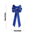 thumbnail image 3 of Christmas Decorations Double Layer Velvet Christmas Bows for Christmas Tree 23.62x10.62in Large Velvet Christmas Wreath Bows Xmas Ribbon Bows Gift Bows Tree Topper Ornaments for Home Decor, 3 of 6