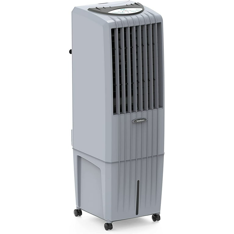 Symphony 3-in-1 Evaporative Air Cooler,Indoor, Portable Swamp Cooler with  Remote Control, Timer, Auto Swing, 3 Speeds, for Home, Office, up to 100  Sq. Ft. (22i (4.8 gallon))