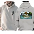 thumbnail image 2 of Unisex Christian Fishing Hoodie – "Fishing with Jesus" Graphic Hoodie, Faith & Outdoors Gift, 2 of 6