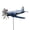 blue, variant on Airplane Wind Spinner, Airplane Weather Vane,Wind Sculpture Windmill Aircraft Pinwheel,Kinetic Metal Wind Spinner, Metal Shark Mouth Weather Vane(white)
