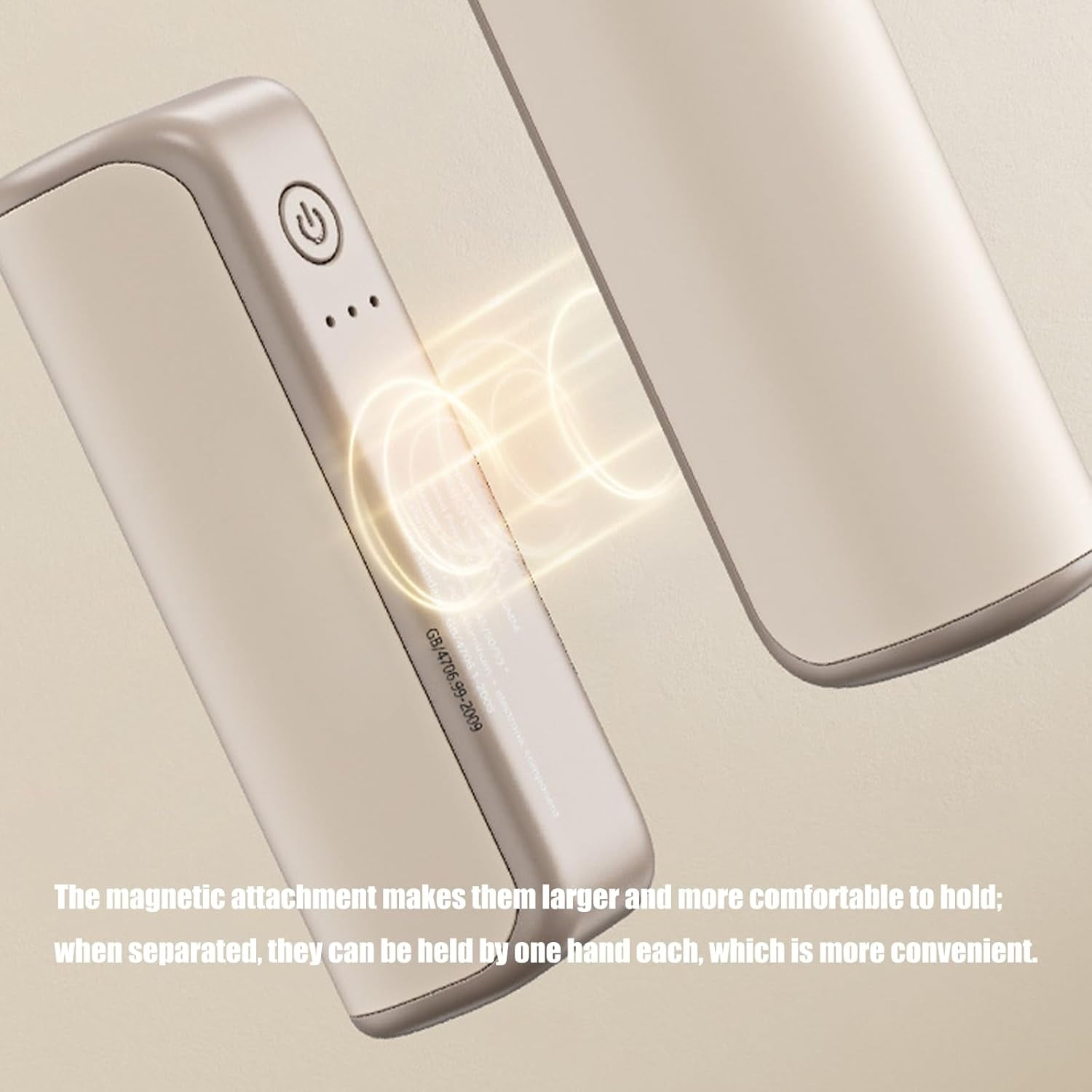 2 Pack Hand Warmers Rechargeable, High Temperature Adjustable Setting Attachment, Portable Electric Hand Reusable, Fast Heat for Cold Weather,Heating Hands for Outdoor
