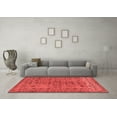 thumbnail image 3 of Ahgly Company Machine Washable Indoor Rectangle Abstract Red Modern Area Rugs, 7' x 10', 3 of 4
