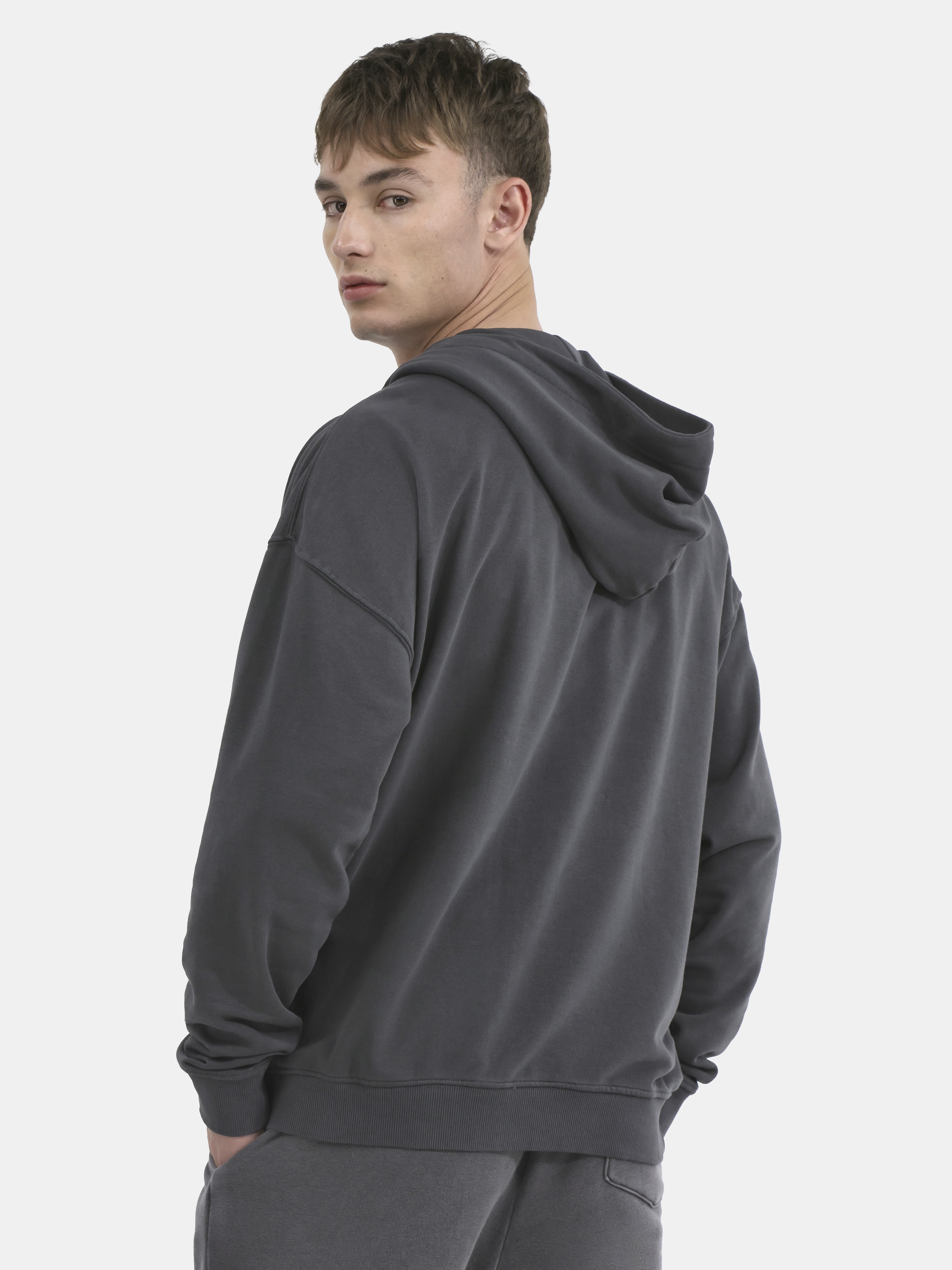 No Boundaries Zip Hoodie with Long Sleeves, Men's & Big Men's