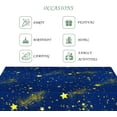 thumbnail image 4 of 60x84 Inch Fantasy Rectangular Tablecloth Dreamy Starry Sky Dark Blue Table Cloth Washable Durable Table Cover for Children''s Room Bedroom Patio Barbecue Outdoor Camping, 4 of 5