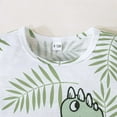 thumbnail image 5 of HCNTES Toddler Boys Summer Outfits, a Sports Car Print Short Sleeve T Shirts Tops and Elastic Waist Shorts Set,3-6 Months AG, 5 of 9
