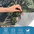 thumbnail image 5 of Yayeee Kitchen Curtains Tier Set of 2 Light Filtering 57"x24" Over Sink Window Panels, Green Forest Scene, 5 of 7