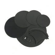 Yeacher 8-Piece Drum Set Practice Mute Pads Mutes for 5 Drums & 3 Cymbals