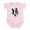 Petal Pink, variant on - Cute! Hipster Boston Terrier Body Suit - Baby Light Bodysuit, Size Newborn - 24 Months