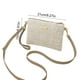 thumbnail image 3 of Bolso de Hombro Cruzado de Paja Trenzada, Clutch Sobre Artesanal con Correa Ajustable, Beige Caqui Marrón Rojo, 21x15x1.5cm, 3 of 6