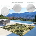 thumbnail image 3 of Summer Tropical Leaves Outdoor Rug 4x6 Ft - Reversible Patio Rug Outdoor Camping Rugs, Watercolor Botanical Plants Washable Indoor Outdoor Area Rugs, Non-Slip Outdoor Carpet Runner for Deck/Porch, 3 of 8
