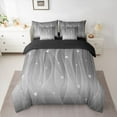 thumbnail image 2 of Homewish Wave Striped Lines 7-Piece Twin Bedding Sets,Modern Abztract Geometric Bedding Comforter Set,Gray White Sheet Sets For Teens,Super Cozy Room Decor Reversible, 2 of 8