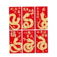 thumbnail image 2 of KLKCMS 6Pcs Chinese New Year Envelopes Hongbao Money Red Packet for Holiday Present B, 2 of 9