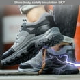 thumbnail image 4 of Safety Shoes Men'S Work Shoes Lightweight Comfort Work Trainers Anti-Smashing Steel Toe Cap Shoes Fashion 4.5-10, 4 of 7