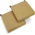 thumbnail image 1 of Coussin de Chaise en Polyester Filé 20 Pouces par 19 Pouces (Ensemble de Deux) - Blé, 1 of 3