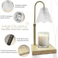 thumbnail image 2 of Candle Warmer Lamp with Timer: Home Decor Candle Lamp - Dimmable Candle Warmer Adjustable Height - House Warming Gifts for New Home Bedroom Decor, 2 of 15