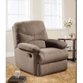 thumbnail image 1 of Fauteuil inclinable Arcadia d'ACME, microfibre brun clair, 1 of 2