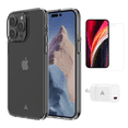 thumbnail image 1 of Axessorize Starter Kit bundle | Ultra Clear Case, Screen Protector and 20w Charger for Apple iPhone 14 Pro Max, 1 of 2