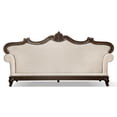 thumbnail image 4 of Furniture of America Adelaide Beige Tufted Fabric Sofa in Dark Cherry, 4 of 7