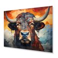 thumbnail image 2 of Designart "Bison Noble Giant Shape Art" Animals Metal Art Living Room, 2 of 5
