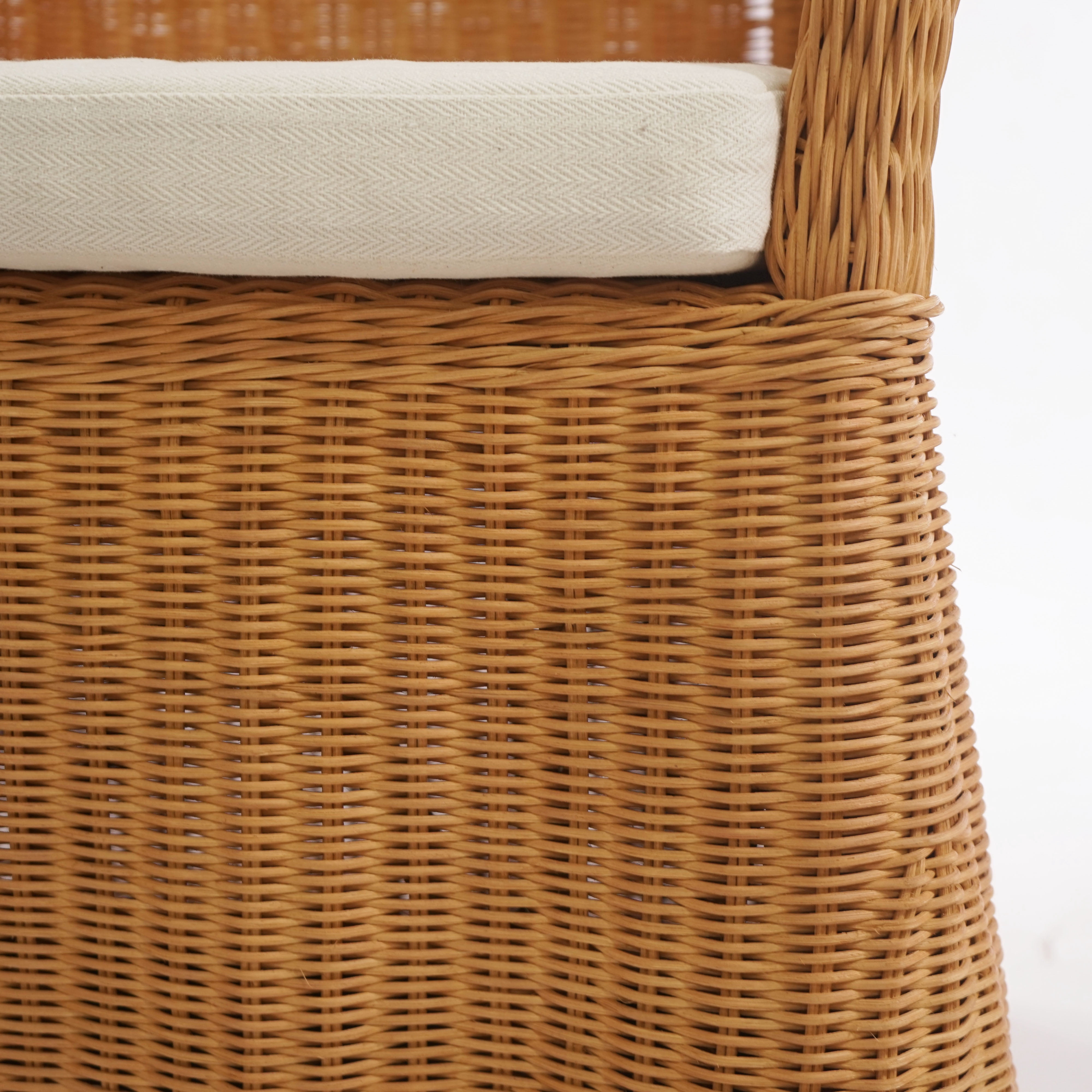 Safavieh Couture Hylda Rattan Dining Chair, Natural/White