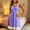 Purple, variant on Women's Lace Trim Nightgown Spaghetti Strap V Neck Slip Dress with Built-in Bra Pad Short Loungewear Sleep Dress for Homewear Black M(M)