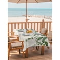 thumbnail image 2 of Outdoor Tablecloth with Umbrella Hole for Patio/Picnic/Party/Camping, Sage Green Eucalyptus Waterproof Table Cloth Rectangle Table Cover Washable, Farmhouse Weeping Leaves Linen (60"x 84"), 2 of 8