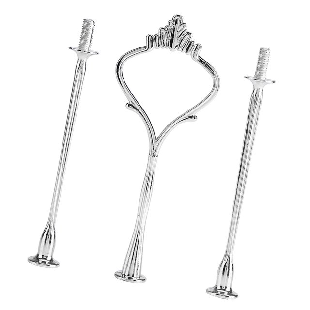 Herrajes para Soporte de Pasteles, Herrajes para Bandejas Escalonadas de Metal, Soporte para Platos de Pasteles de Varios Niveles, Accesorios de Mano para servir