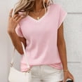 thumbnail image 4 of XFLWAM Women's V Neck Cap Sleeve Knit Sweater Summer Pullover Vest Casual Loose fit Tank Tops, 4 of 8