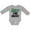 AC-Heather Grey, variant on Future Fbi Agent Childs Job Boys Long Sleeve Baby Bodysuit