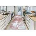 thumbnail image 7 of La Dole Rugs Pink White Red Abstract Rustic Modern Marble Pattern Area Rug For Living Room Bedroom Hallway Runner Tapis, 7 of 7