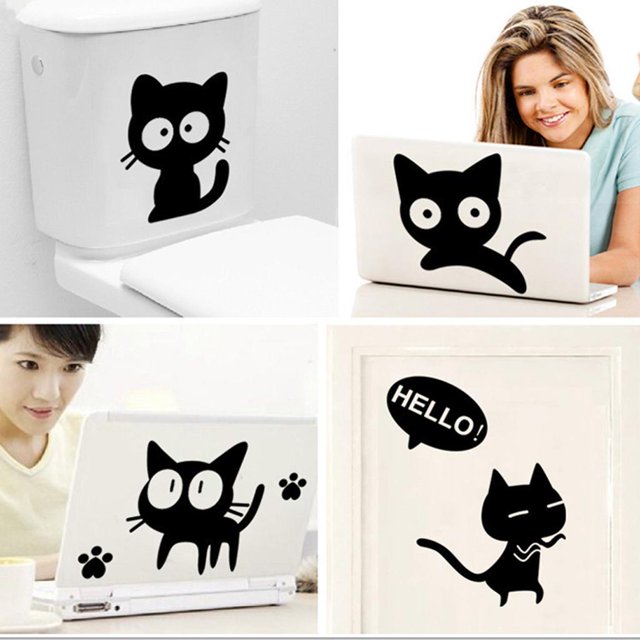 Etiquetas Engomadas Desprendibles para Dormitorio Perfecl Gatos Magnolia 50x70cm