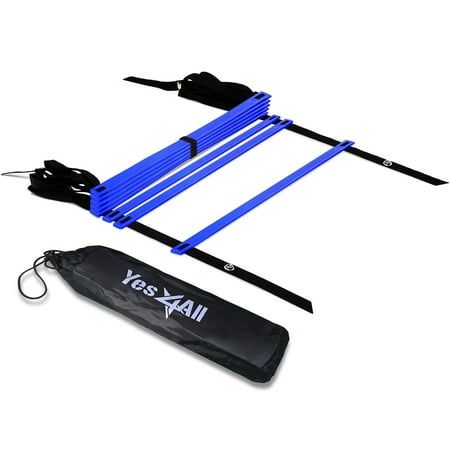 - Yes4All Speed and Agility Training Ladder with Carry Bag - 8 Rung (Blue)